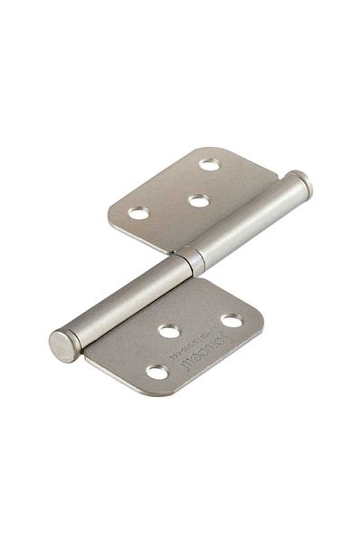 ARON Sofuoglu Hinge 12cm Metal Non-Faceted 2mm Door Hinge Satin (15 PCS)