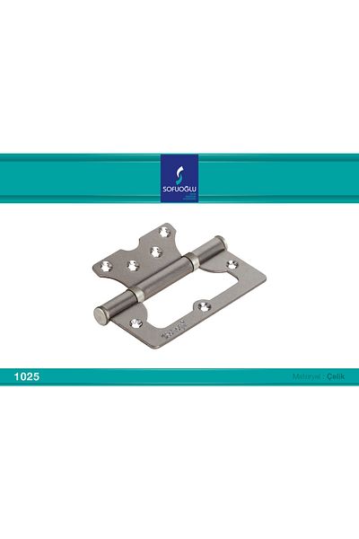 ARON Sofuğolu 10cm Non-Directional Butterfly Door Hinge 2mm Satin 15 Pieces