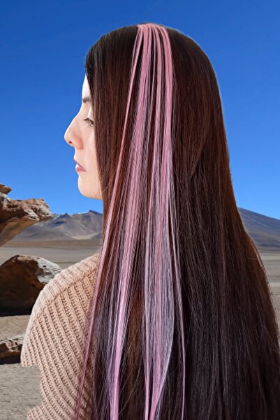 Public Market Pink Color Side Snap Hairpiece 50 cm