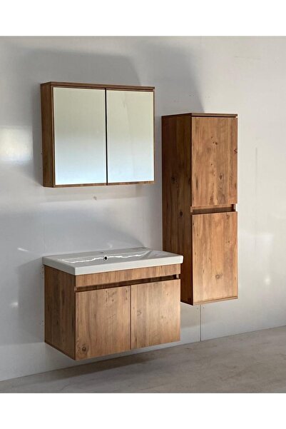 DOĞSAN MOBİLYA Üsküp 60 Cm A.çam Takım Banyo Dolabı