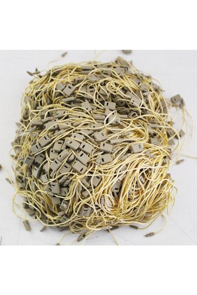 hodbehod Gold Sarı Renk Kilitli Geçmeli Etiket Ipi 1.000 Adet