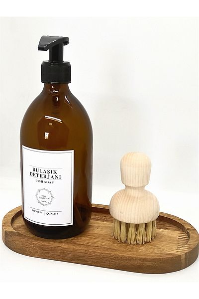 Reoona Wooden Handmade Vegetable and Dish Brush