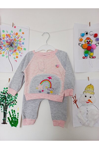 MONCHİCHİ Kiz Bebek Pijama Takim, Eşofman Takimi