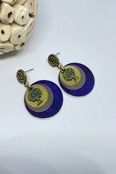 Cocopelli Concept El Yapımı Otantik Patina Boyalı Küpe