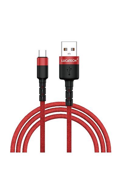 Lucatech Oppo Uyumlu Type-c 2.4 A Hızlı Şarj Ve Data Kablosu 1 Mt Fiber Kırılmaz Kablo