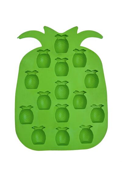 Serin Bardak Ananas Silikon Buz Ve Çikolata Kalıbı Yeşil