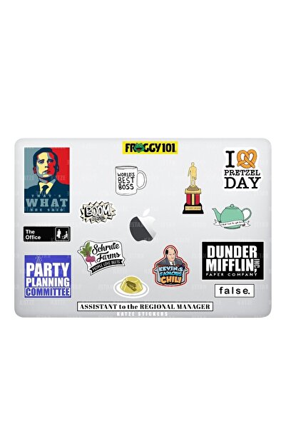 Genel Markalar The Office Temalı Laptop Notebook Tablet Sticker Seti (15 Adet)