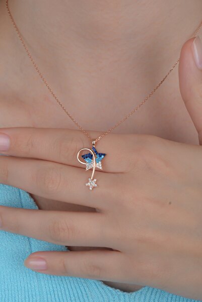 ESSARE 925 Ayar Kuyruklu Yıldız Kadın Gümüş Kolye