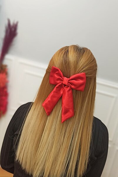 GÜLPEŞE Satin Bow Automatic Buckle Red-11