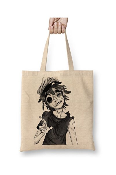 Baskı Dükkanı Gorillaz tkanina Torba duga Sa ručkom