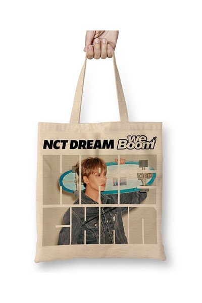 Baskı Dükkanı Υφασμάτινη τσάντα Nct Dream Haechan We Boom με μακριά λαβή