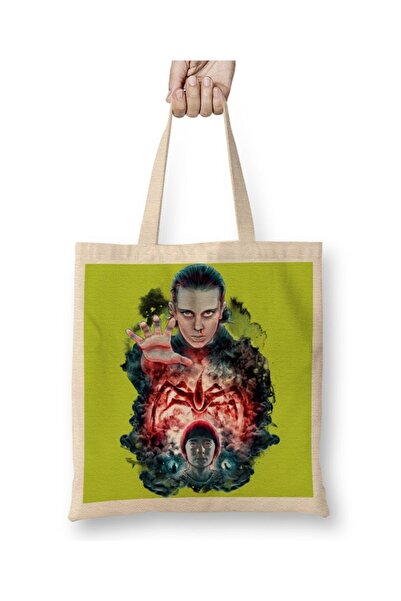 Baskı Dükkanı Stranger Things Closegate tkanina Torba duga Sa ručkom