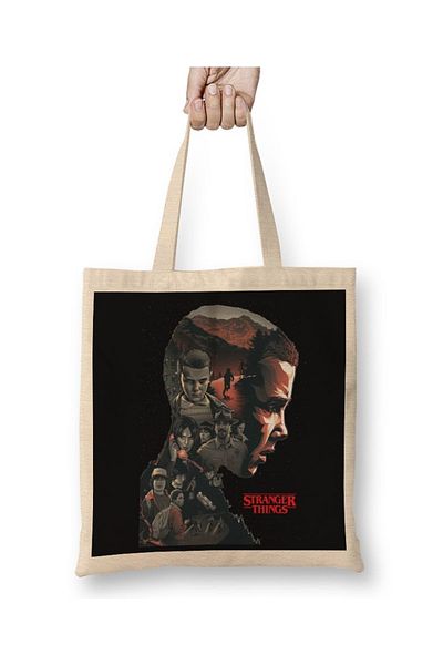 Baskı Dükkanı Stranger Things 2 υφασμάτινη τσάντα με μακριά λαβή
