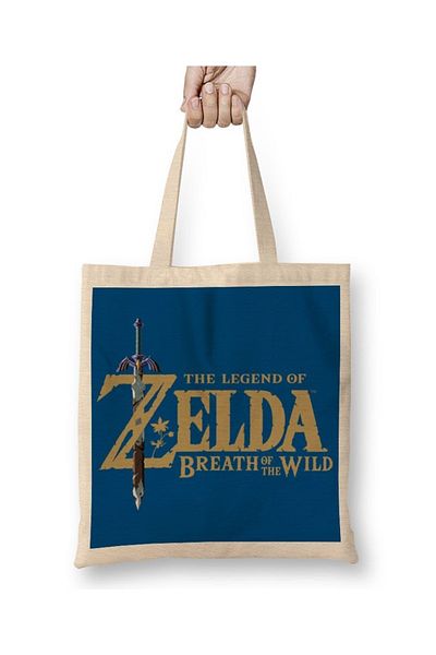 Baskı Dükkanı Geanta din pânză The Legend Of Zelda cu mâner lung