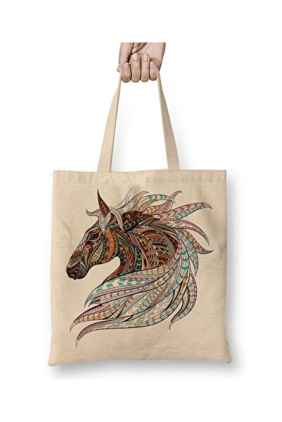Baskı Dükkanı Довгорука Color Horse Сумка з тканини