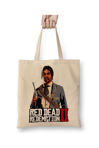 Baskı Dükkanı Red Dead Redemption 2 Javier Escuela Bez Torba Long Sa ručkom