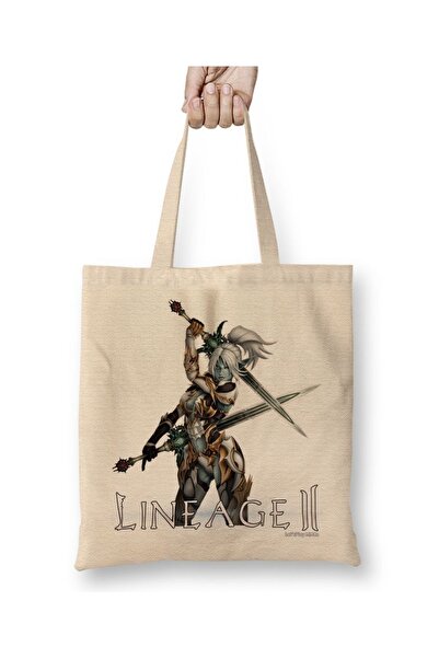 Baskı Dükkanı Lineage 2 Darkelf tkanina Torba duga Sa ručkom