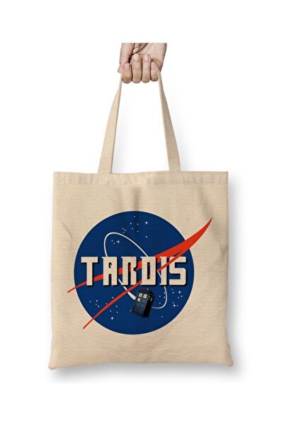 Baskı Dükkanı Doktor Hu Tardis NASA Logo Tkanina Torba Duga Sa ručkom