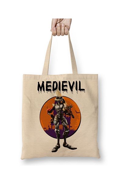 Baskı Dükkanı Τσάντα Medievil με μακριά λαβή
