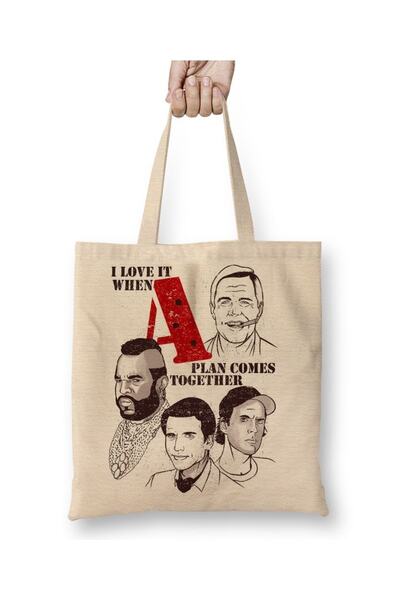 Baskı Dükkanı A Team Cloth Torba Dugačka Sa ručkom