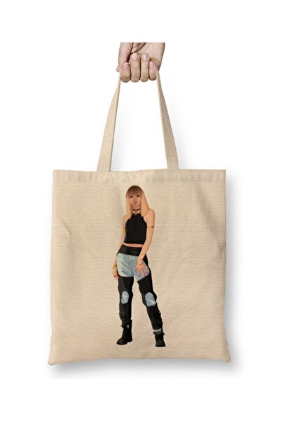 Baskı Dükkanı Lisa Blackpink tkanina Torba duga Sa ručkom