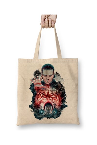 Baskı Dükkanı Stranger Things Closegate tkanina Torba duga Sa ručkom