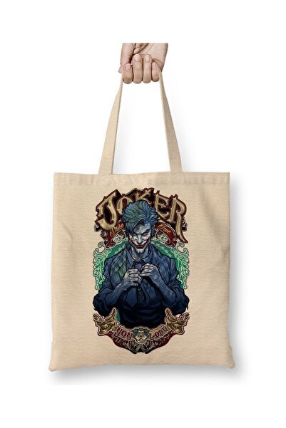 Baskı Dükkanı Joker 003 υφασμάτινη τσάντα με μακριά λαβή