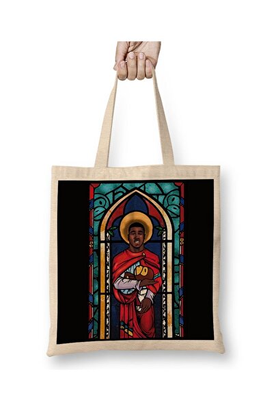 Baskı Dükkanı Bape Asap Bez Çanta Uzun Saplı