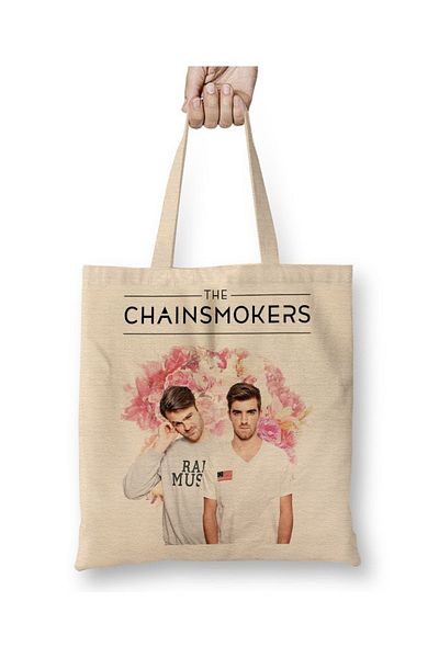 Baskı Dükkanı The Chainsmokers υφασμάτινη τσάντα με μακριά λαβή