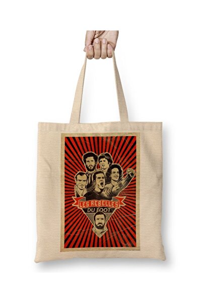 Baskı Dükkanı حقيبة يد ريبيلديس دو فيوتيبول برانكا بمقبض طويل