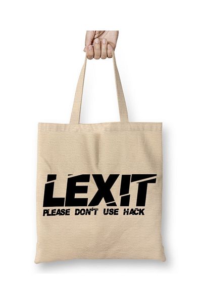 Baskı Dükkanı Υφασμάτινη τσάντα Lexit με μακριά λαβή