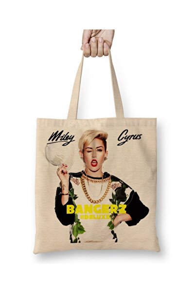 Baskı Dükkanı Τσάντα υφασμάτινη Μίκυ Μάους με μακριά λαβή