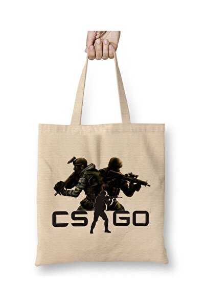 Baskı Dükkanı Counter Strike CSGO tkanina Torba duga Sa ručkom