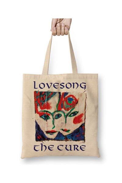 Baskı Dükkanı Geantă din pânză Lovesong The Cure cu mâner lung