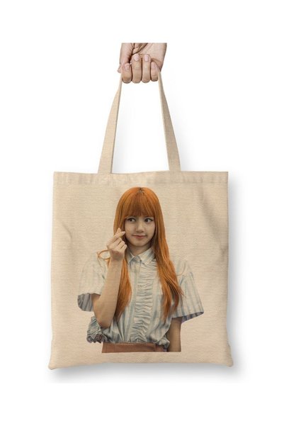 Baskı Dükkanı Blackpink Lisa Tkanina Torba Duga Sa ručkom
