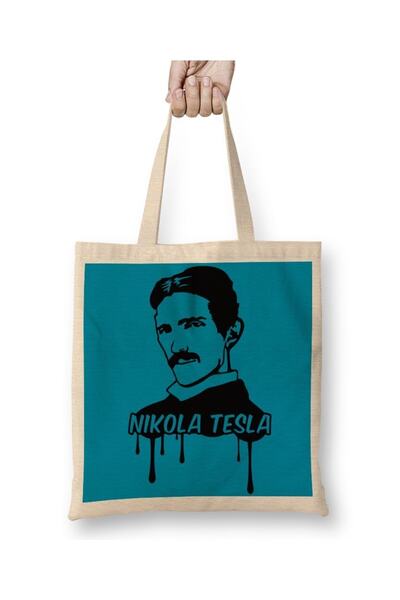 Baskı Dükkanı Nikola Tesla tkanina Torba duga Sa ručkom