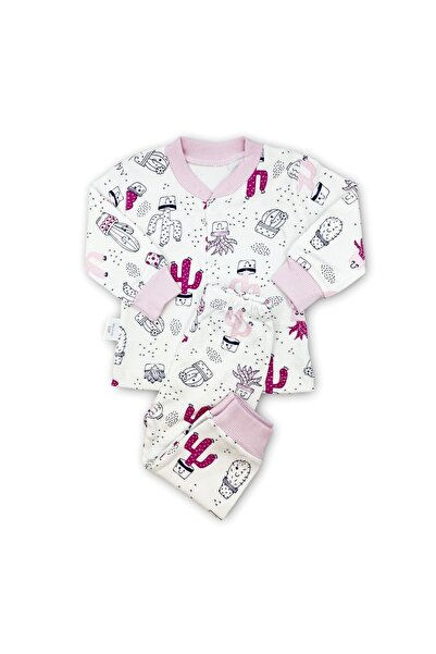 Genel Markalar Sema Baby Sleeper Cactus Bebek Pijama Takımı 0-3 Ay - Pembe