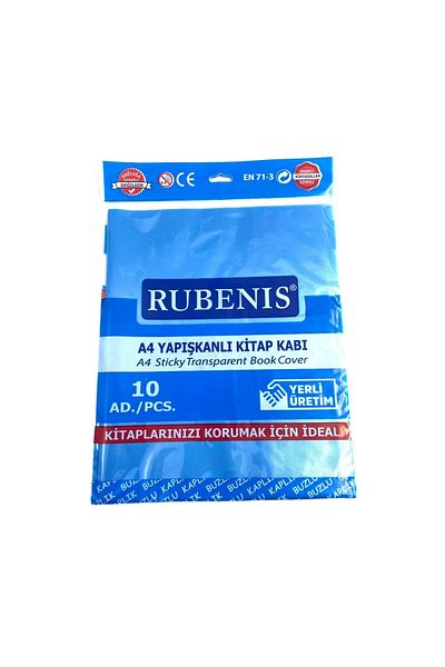 Rubenis Container pentru cărți A4 adeziv, mată, transparentă, cu 10 opțiuni de culori diferite