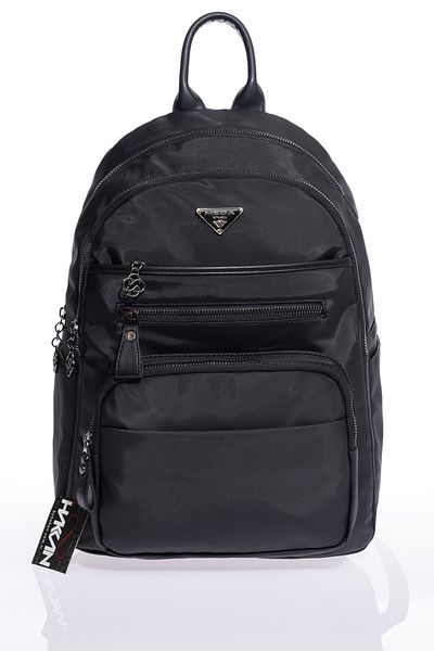 By Hakan Rucsac pentru femei Mega-621 Satin Fabric negru