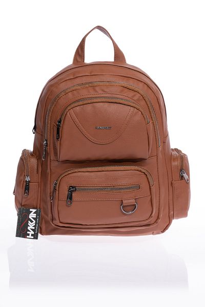 By Hakan Γυναικεία τσάντα πλάτης Mega-505 Washed Leather Καφέ