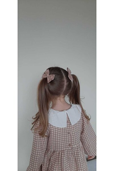 NEW BOWS BANDS Girl's and Baby's Earth Color Bow Buckle Set of 2