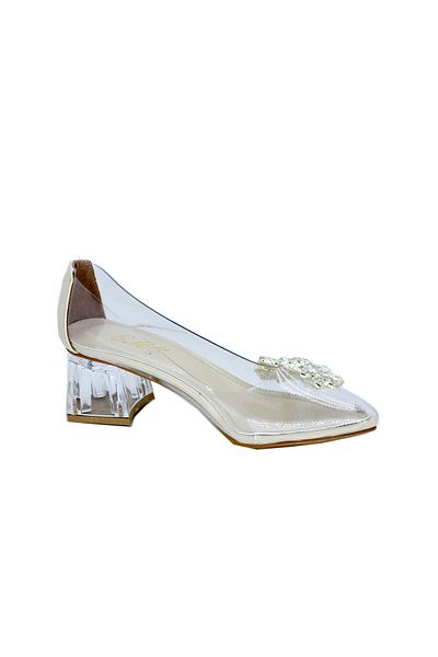 TRENDYSHOES Trendyshose 03744 Pantofi damă Toc 5 Cm Piatra Transparenta