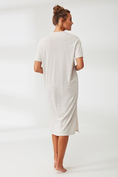 Catherine's Çizgili Uzun Elbise