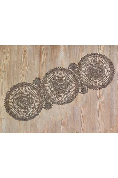 Çt Çeyizci Tekstil Единичен плъзгач с детайли от дантела - 115x35 см