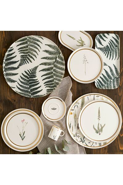 Porland Botanical Patterned 18cm Flat Plate