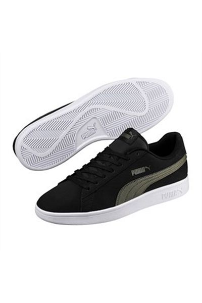 Puma Smash V2 Buck Unisex Black Daily Shoes365160-05