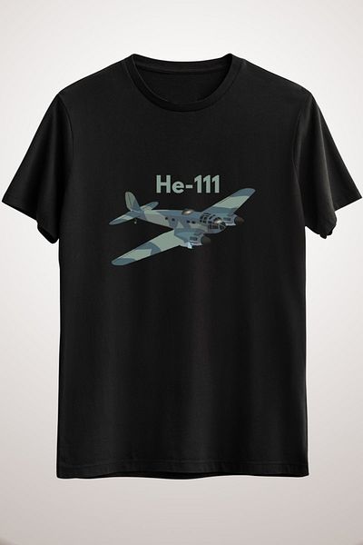 GreenMint Men's Black Heinkel He 111 German Ww2 Bomber Airplane