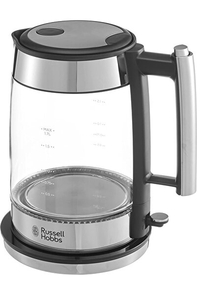 RUSSELL HOBBS Su Isıtıcı Elegance Cam, 1,7 L, 200 W, Led Aydınlatma, Paslanma...