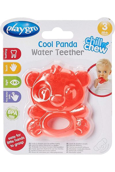 Playgro Panda Patterned Water Teether