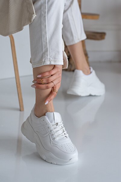 İnan Ayakkabı White - Women's Sneakers